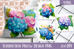 Cute flowers Sublimation | floral Pillow Sublimation Product Image 1