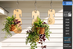 Flower Pot Hanger Laser Cut | Plant Hanger | Flower Holder Product Image 1