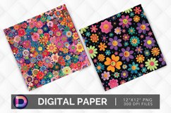 Flower Power Digital Paper Product Image 1