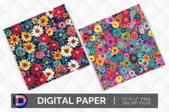 Flower Power Digital Paper Product Image 1