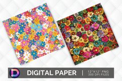 Flower Power Digital Paper Product Image 1