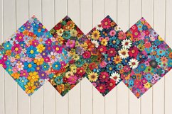 Flowers Digital Paper Bundle Product Image 3