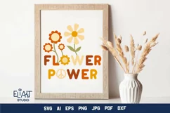 Flower Power SVG Groovy Design for Cricut and Silhouette Cutting Machines