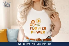 Flower Power SVG Groovy Design for Cricut and Silhouette Cutting Machines
