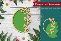 Flower Sign Laser Cut Decoration Product Image 1