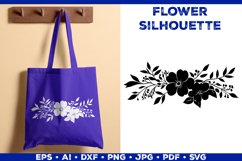 Elegant Floral Bouquet Silhouette SVG Botanical Design Product Image 3