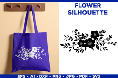 Elegant Floral Bouquet Silhouette SVG Botanical Design Product Image 5