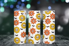 flower skull halloween skinny tumbler sublimation wrap with high resolution and transparant background are for 20oz and 30oz skinny tumbler