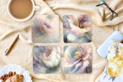 Floral Square Coaster sublimations designs. Flower png Product Image 4