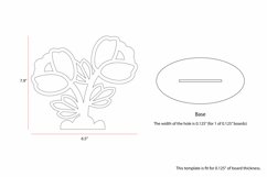 Different Types of Flower Standing Decoration Lasercut Set Product Image 5