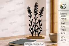 Flower Stand Laser Cut. Home Decor. Stand Decor SVG Product Image 1