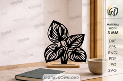 Flower Stand Laser Cut. Home Decor. Stand Decor SVG Product Image 1