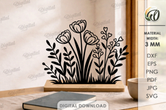 Flower Stands Bundle Laser Cut. Home Decor. Stand Decor SVG Product Image 13