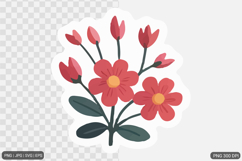 Cute Flower Sticker Design Bundle Product Image 20