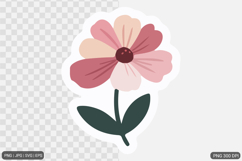 Cute Flower Sticker Design Bundle Product Image 4
