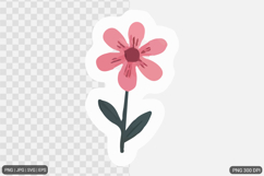 Cute Flower Sticker Design Bundle Product Image 24