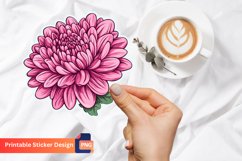 Flower Sticker, Flower Printable Sticker, Romantic Sticker Product Image 1