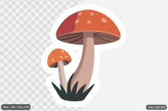 Cute Flower Sticker Design SVG PNG Product Image 1