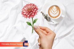 Flower Sticker, Botanical Sticker, Flower Decals Sticker Product Image 1