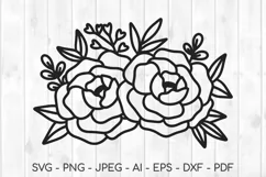 flower svg, floral svg, flower bouquet svg, spring svg