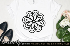 Flower SVG Cut File Floral Mandala SVG Flower Illustration Product Image 3