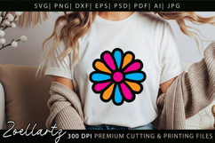 Flower SVG Cut Files Floral Illustration wildflower T-shirt Product Image 2