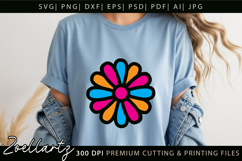 Flower SVG Cut Files Floral Illustration wildflower T-shirt Product Image 1