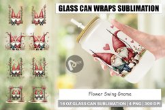Glass Can Wraps Flower Swing Gnome Product Image 1