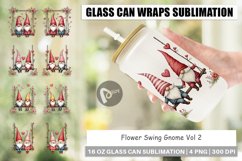 Glass Can Wraps Flower Swing Gnome Product Image 1