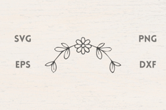 Flower border divider SVG Product Image 1
