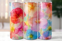 Rainbow Wild Flowers Tumbler|3d Herbarium Tumbler Wrap Product Image 3