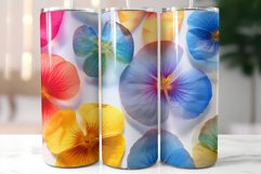 Rainbow Wild Flowers Tumbler|3d Herbarium Tumbler Wrap Product Image 5