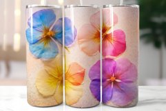 Rainbow Wild Flowers Tumbler|3d Herbarium Tumbler Wrap Product Image 6