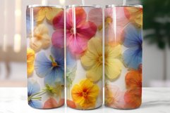 Rainbow Wild Flowers Tumbler|3d Herbarium Tumbler Wrap Product Image 7