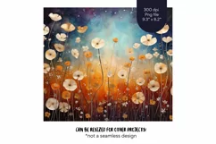 Flower Tumbler Wrap Wildflower Tumbler Sublimation Design
