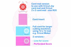 Bon Anniversaire card with pop-up flower svg cut file Product Image 2
