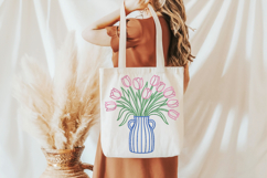 Flower Vase Embroidery Design Product Image 2