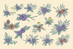 Flower Vintage Monoline Style Collection Product Image 1