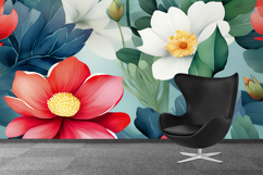 Flower Wallpaper Set 12 - Digital Paper Collection Product Image 2