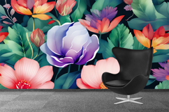 Flower Wallpaper Set 13 - Digital Paper Collection Product Image 2