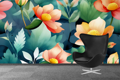 Flower Wallpaper Set 18 - Digital Paper Collection Product Image 2