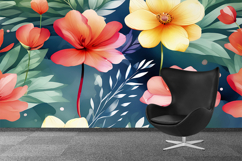 Flower Wallpaper Set 4 - Digital Paper Collection Product Image 2