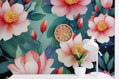 Flower Wallpaper Set 4 - Digital Paper Collection Product Image 3