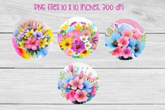 Summer wind spinner sublimation design, spring flower sublimation design, wind spinner bundle, summer sublimation.
