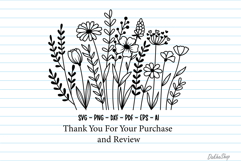 Flower Svg, Flower Meadow Svg, Wildflower Svg, flowers Svg. Product Image 10