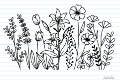 Flower Svg, Flower Meadow Svg, Wildflower Svg, flowers Svg. Product Image 2