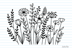 Flower Svg, Flower Meadow Svg, Wildflower Svg, flowers Svg. Product Image 5