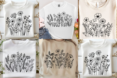 Flower Svg, Flower Meadow Svg, Wildflower Svg, flowers Svg. Product Image 7