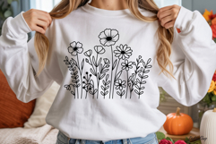 Flower Svg, Flower Meadow Svg, Wildflower Svg, flowers Svg. Product Image 9