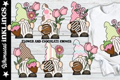 Flower And Chocolate Gnome Sublimation Clipart Product Image 1
